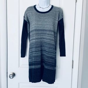 Navy striped sweater dress Size S EUC